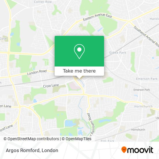 Argos Romford map