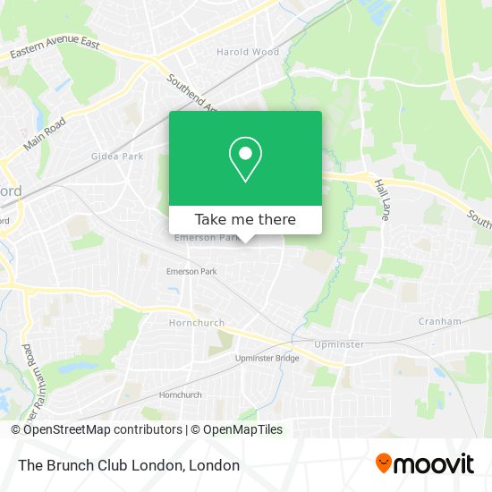 The Brunch Club London map