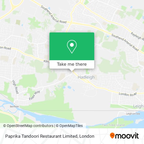Paprika Tandoori Restaurant Limited map