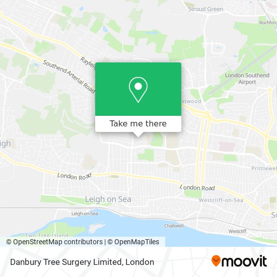 Danbury Tree Surgery Limited map