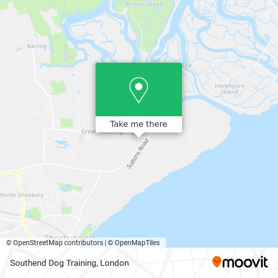 Southend Dog Training map