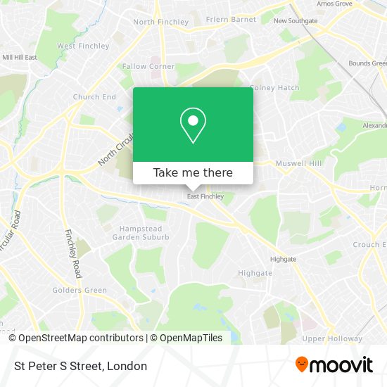 St Peter S Street map