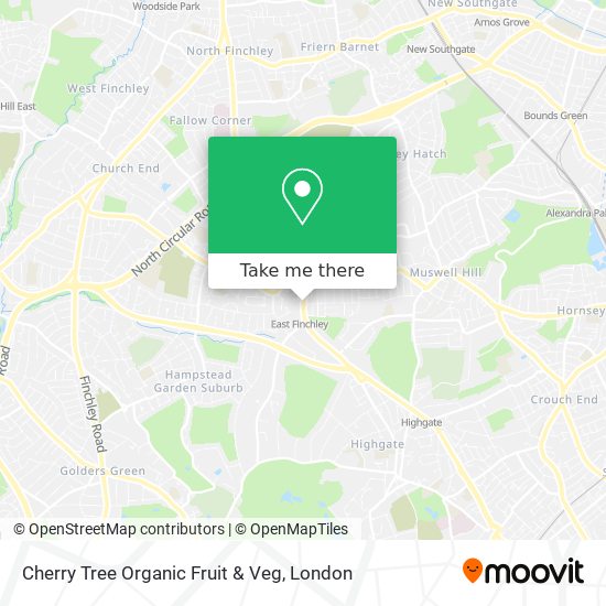 Cherry Tree Organic Fruit & Veg map