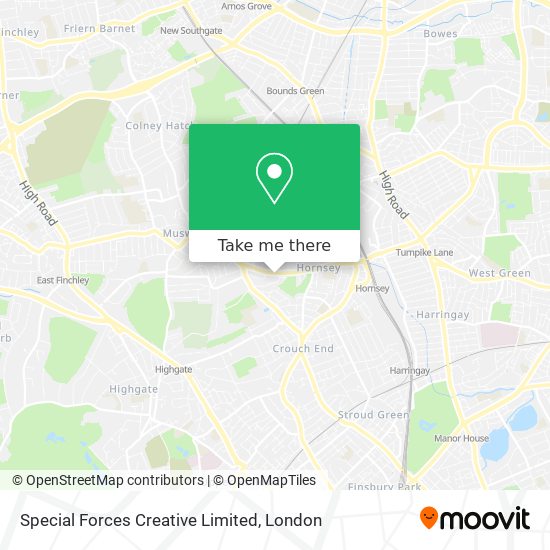 Special Forces Creative Limited map