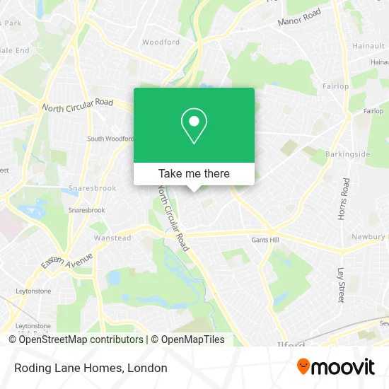 Roding Lane Homes map