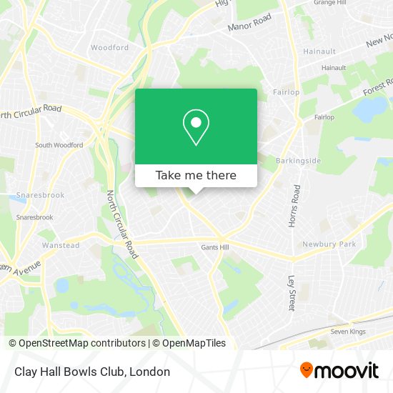 Clay Hall Bowls Club map