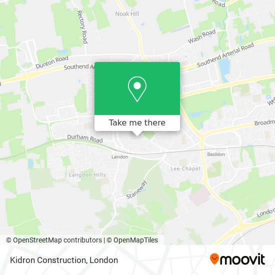 Kidron Construction map