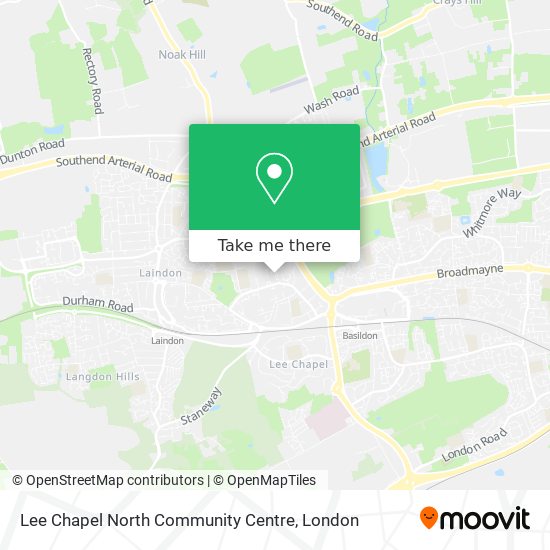 Lee Chapel North Community Centre map