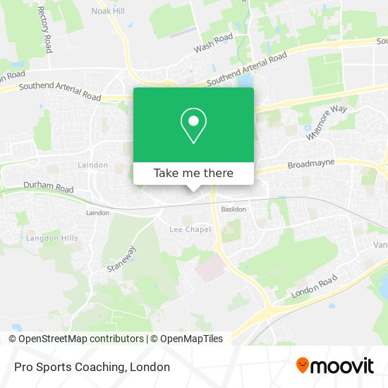 Pro Sports Coaching map