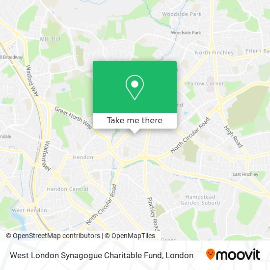 West London Synagogue Charitable Fund map