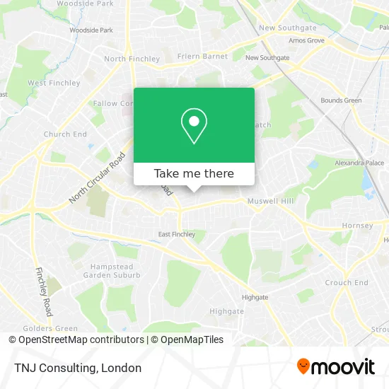 TNJ Consulting map