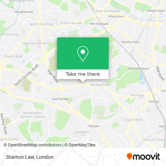 Stanton Law map