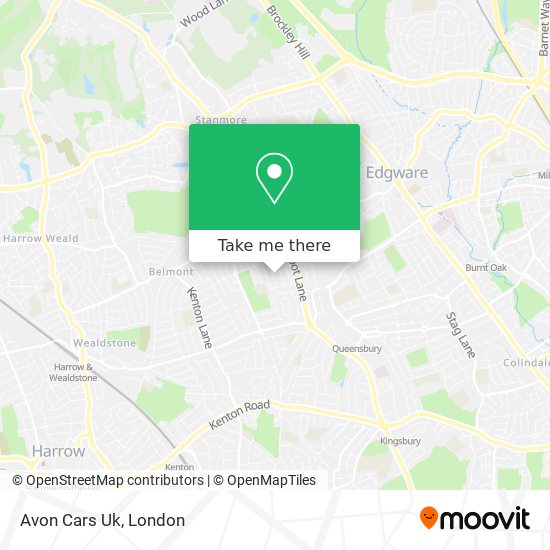 Avon Cars Uk map