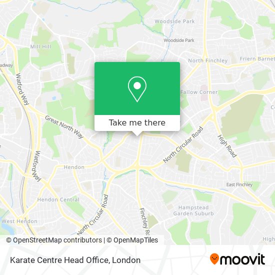 Karate Centre Head Office map