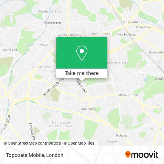 Topcoats Mobile map