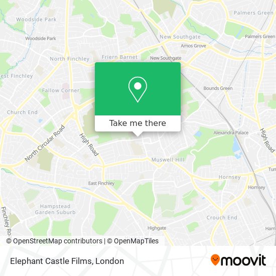 Elephant Castle Films map