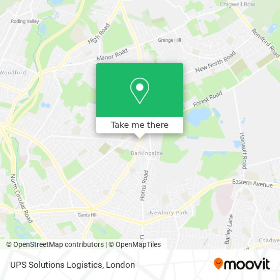 UPS Solutions Logistics map