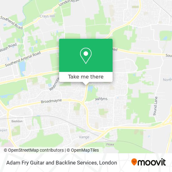 Adam Fry Guitar and Backline Services map