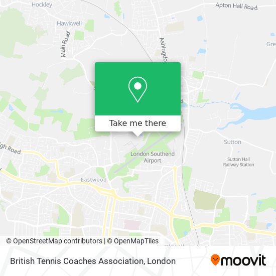 British Tennis Coaches Association map