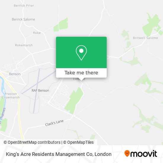 King's Acre Residents Management Co map