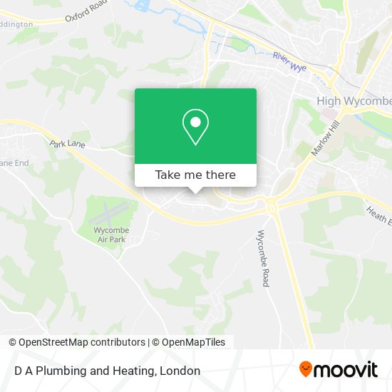 D A Plumbing and Heating map