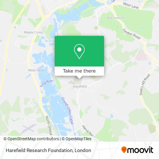Harefield Research Foundation map