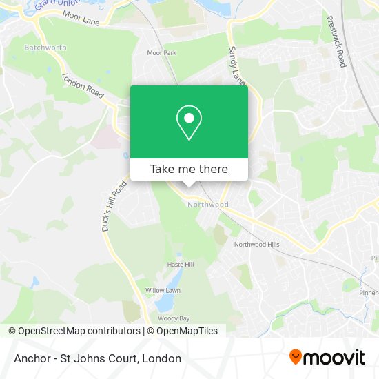 Anchor - St Johns Court map