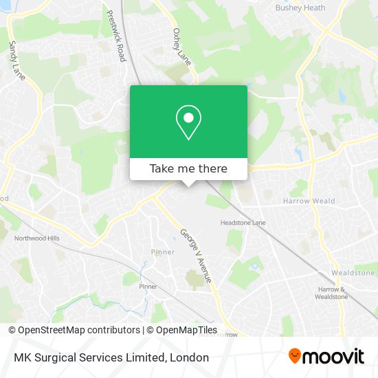 MK Surgical Services Limited map