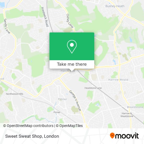 Sweet Sweat Shop map