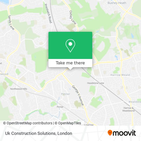 Uk Construction Solutions map