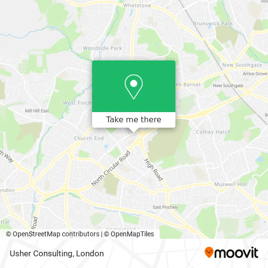 Usher Consulting map