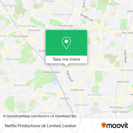 Netflix Productions Uk Limited map