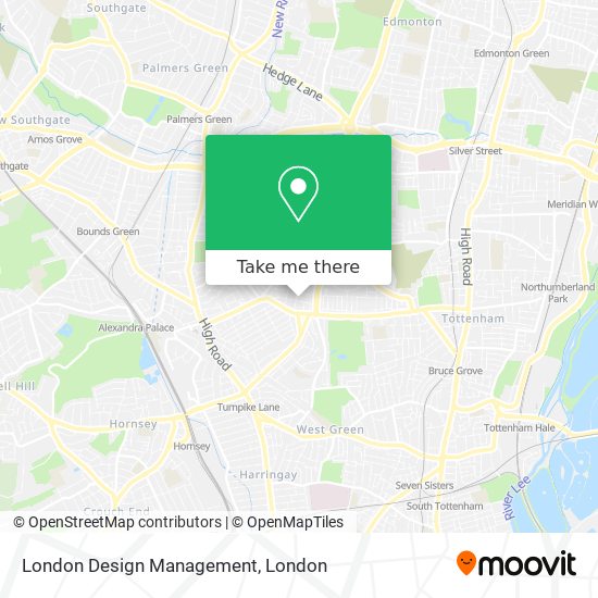 London Design Management map