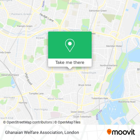 Ghanaian Welfare Association map