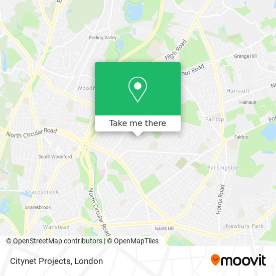 Citynet Projects map