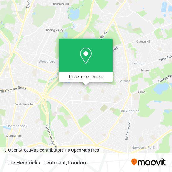 The Hendricks Treatment map