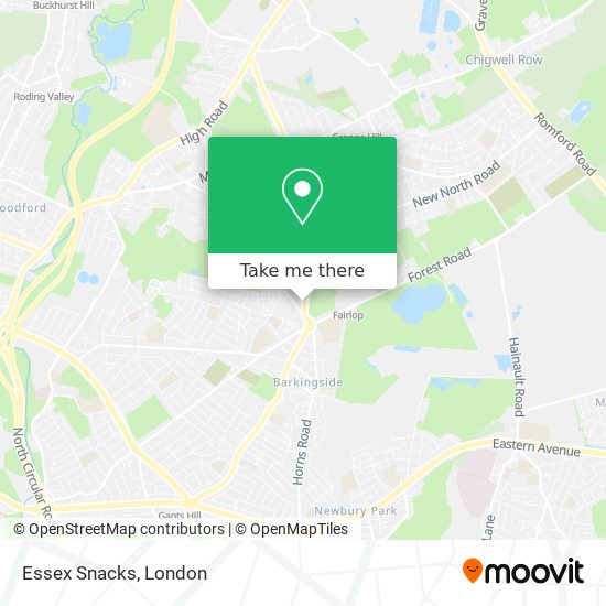 Essex Snacks map