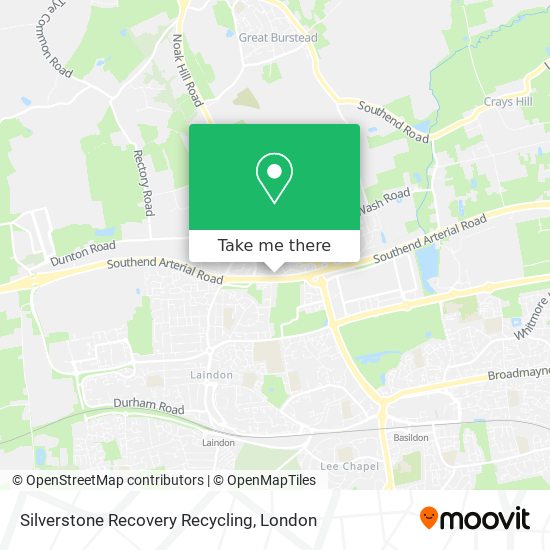 Silverstone Recovery Recycling map