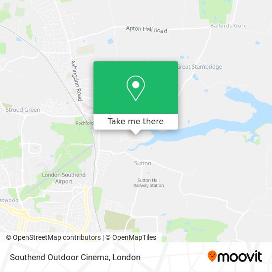 Southend Outdoor Cinema map