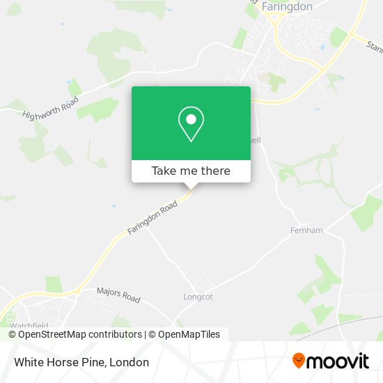 White Horse Pine map