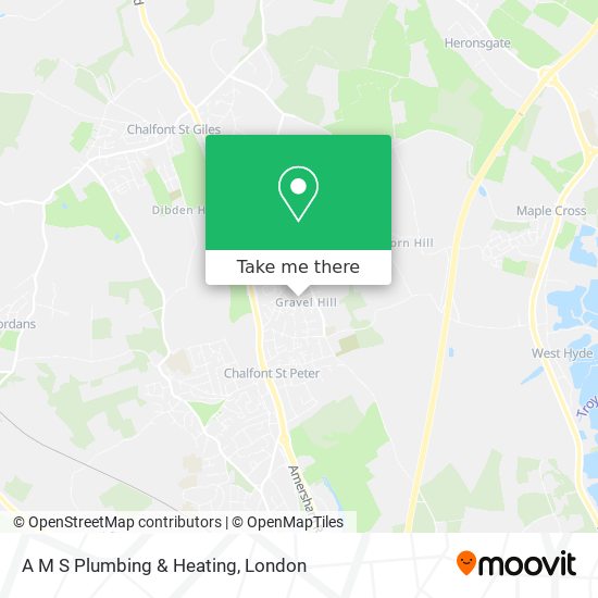 A M S Plumbing & Heating map