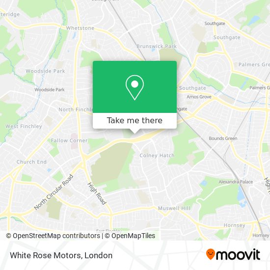 White Rose Motors map