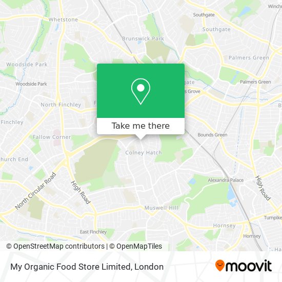 My Organic Food Store Limited map