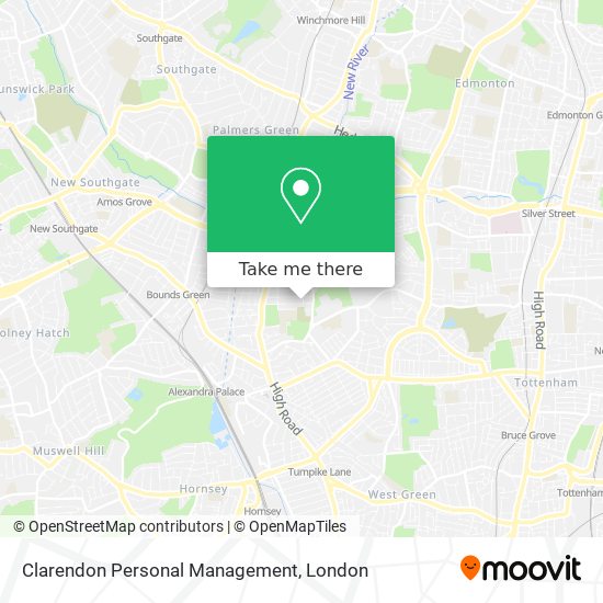 Clarendon Personal Management map