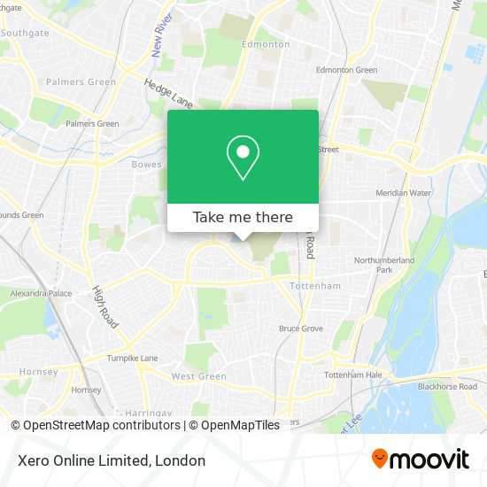 Xero Online Limited map