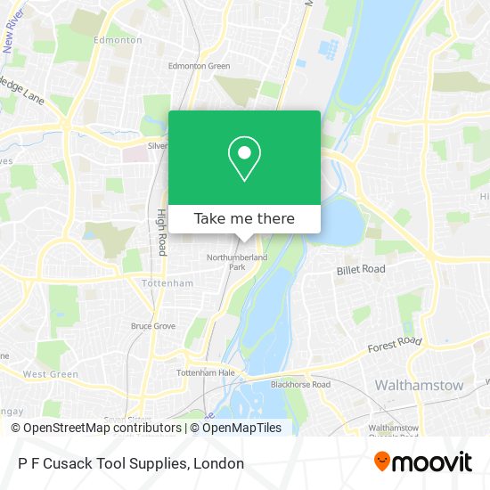 P F Cusack Tool Supplies map