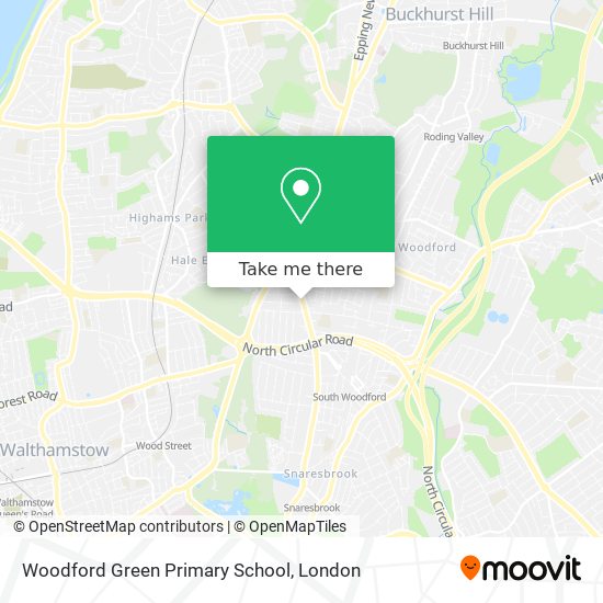 Woodford Green Primary School map