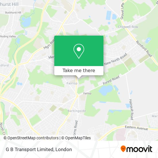 G B Transport Limited map