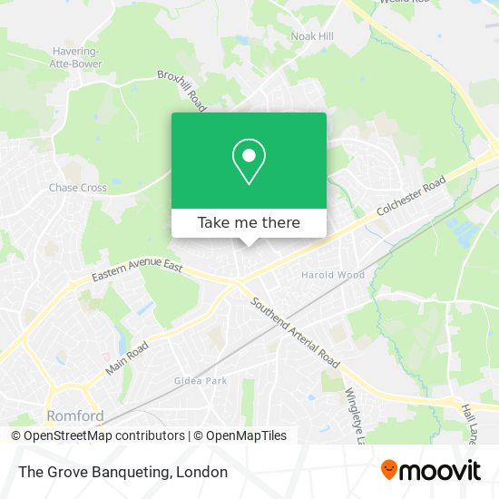 The Grove Banqueting map