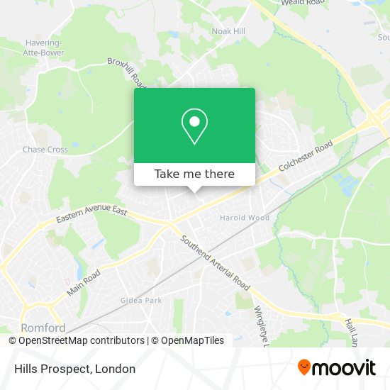 Hills Prospect map